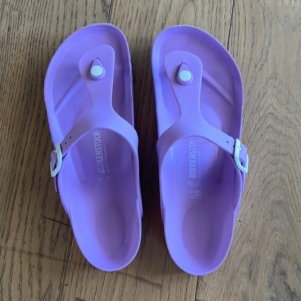 Purple Birkenstock Gizeh Essentials Sandal